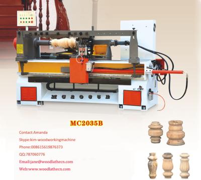 China MC2035B Semi-automatic big diameter back knife wood lathe machine for sale