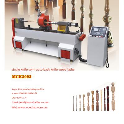 China MCK2093S Single knife semi automatic CNC Wood lathe for sale