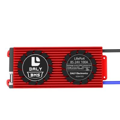 China Electroc scooter factory supply Smart Bms Lifepo4 8S 100A lithium battery direct pack 100Amp 8S 24V Bms Lifepo4 for sale