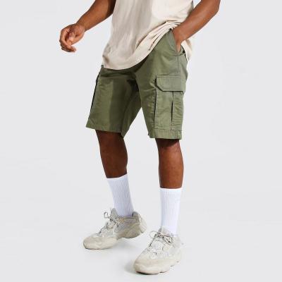 China Anti-wrinkle Custom OEM Sweat Shorts For Men Joggers Cotton Elastic Waist Side Pocket Men's Cargo Shorts for sale