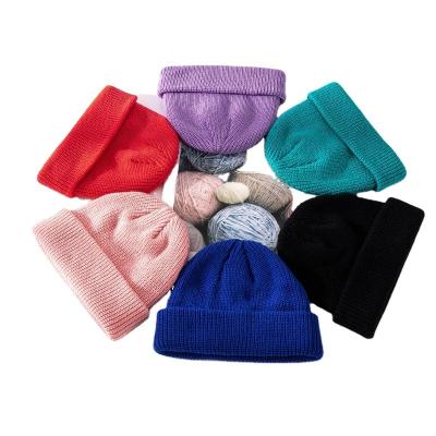 China Popular Wholesale Fall / Winter Knit Ski Hat Solid Color Warm Christmas Slouchy Hat for sale