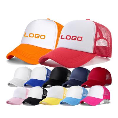 China COMMON Cheap Printed Mesh Hat Trucker Hats Can Be Customized To Your Logo One Piece for sale