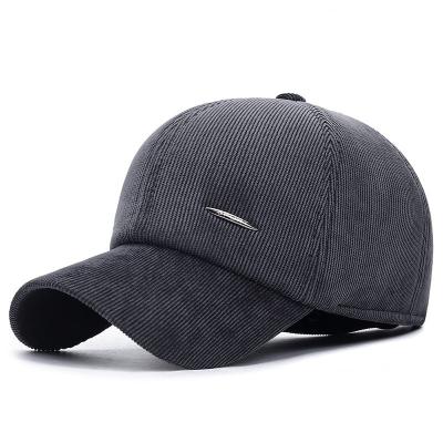 China JOINT hats outdoor cold reinforced men's baseball cap ear middle-aged and older new velvet autumn and winter warm cotton hat for sale