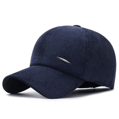 China Winter COMMON DAD cotton snapback warm thickened baseball cap for sale