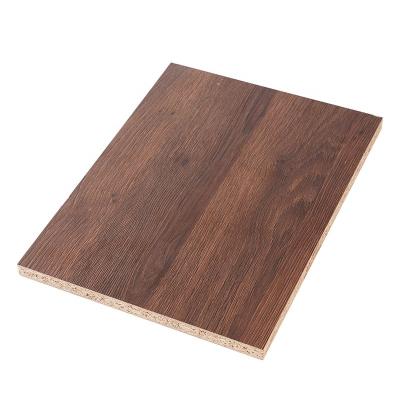 China Modern Wooden Grain Melamine Chipboard Melamine Particle Board Synchronized Plain Board for sale