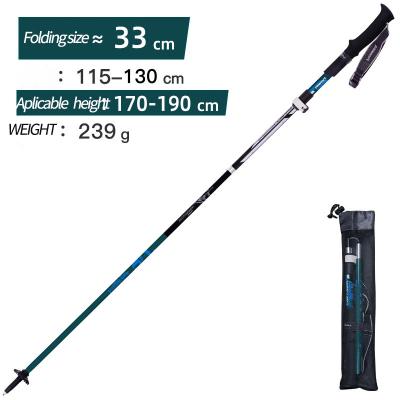 China Natstar Trekking Light Weight Carbon Fiber Walking Stick Trekking Poles Warwings Outdoor Camping Rise Travel High Strength Series for sale