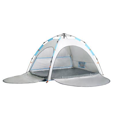 China Diagonal Bracing Type UPF50 Sunshelter Noise Beach Tent For 2-3 Person for sale