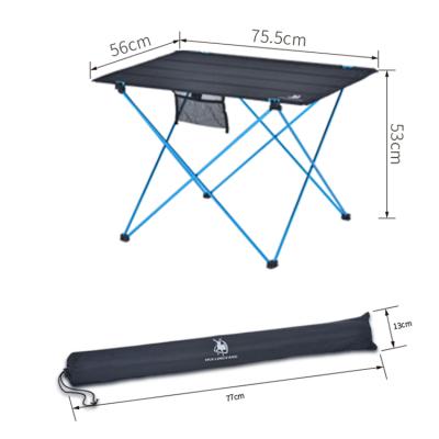 China Modern Portable Car Picnic Table Folding Table Ultralight Aluminum Alloy High Quality Outdoor 20 PCS/CTN/Modern 78*36.5*30cm for sale