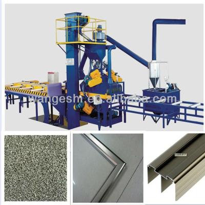 China W (850mm) *H Aluminum Anodizing Sand (240mm) Shot Blasting Equipment For Aluminum Profile for sale