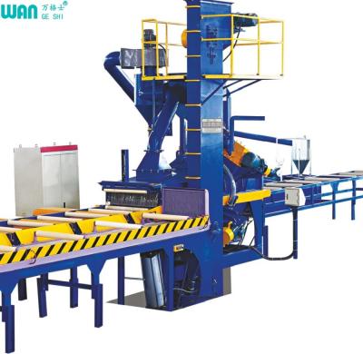 China Line Mechnical Clean Aluminum Profile Shot Blasting Machine for sale