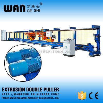 China Double Puller Machine Aluminum Profile Extrusion Machine With Two Flying Saw for sale