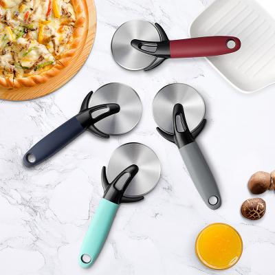 China Stock Super Sharp Pizza Cutter Stainless Steel Durable With Non Slip Handle For Pizza Pies Waffles And Dough Cookie for sale