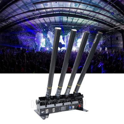 China 1/2/4 Heads Stage DMX Confetti Blaster Cannon Machine For Wedding Party Supplies One Head Confetti Machine for sale