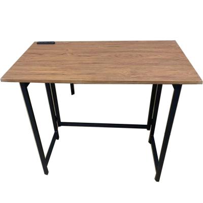 China Rectangle Table Rectangle Outdoor Portable Folding Table Metal Lightweight Frame (Height) Adjustable Wood For Bedroom With USB Interface for sale