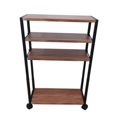 China Custom 4-Tier Shoe Rack Industrial Folding Wooden Shoe Storage Shelves with Metal Tube PVC Surface for Entryway Hallway Bedroom for sale