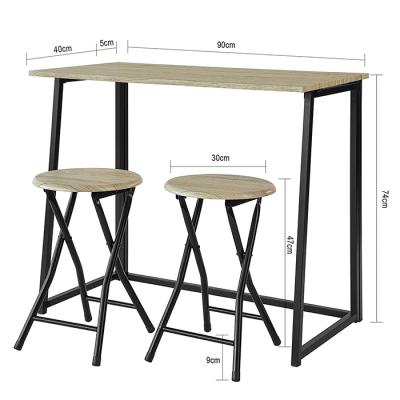 China Small Collapsible Folding Dining Table Set For Small Space for sale