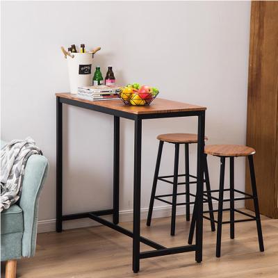 China KD structure 3 piece counter height small dining table set bar table furniture for dining room wholesale for sale