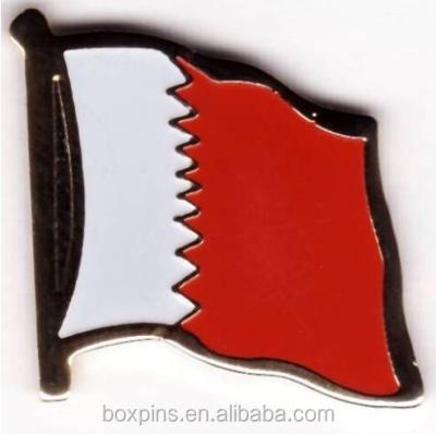 China Personalized Custom Lapel Worldwide Pin Badge (Box-B-Metal Bahrain flag lapel pin-139) for sale