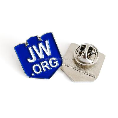 China JW.ORG Christian Religious Lapel Pins Metal Enamel Badge Global Cheap Promotion for sale