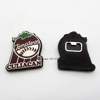 China Mexico PVC Souvenir Gift Fridge Magnet Soft Viable Bottle Opener for sale