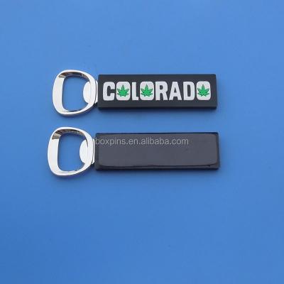 China Colorado Leaf Words Keepsake Viable Bottle Opener with Magnet for sale