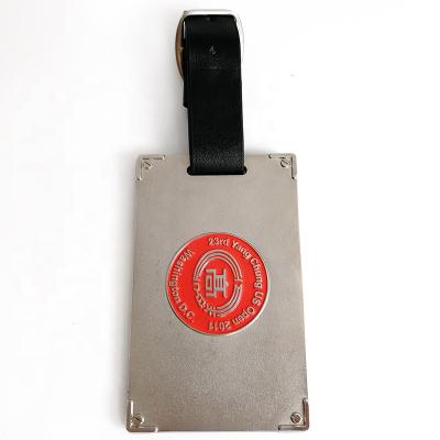 China Soft Enamel Eco - Friendly Customize Design Metal Luggage Tags Wholesale for sale