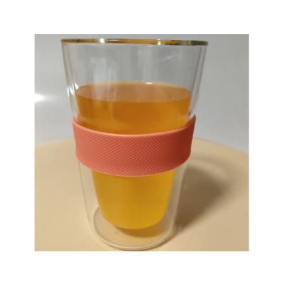 China Factory Direct Sales Sustainable High Quality Modren Coffee Double Glass Mug With Lid for sale