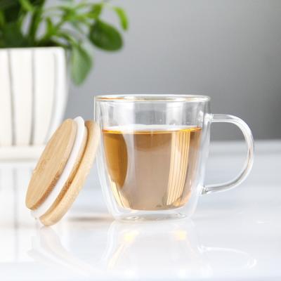 China Pyrex Glass Mugs Espresso Cups Latte Cappuccino Glassware Coffee Thermo Viable Cup Double Wall for sale