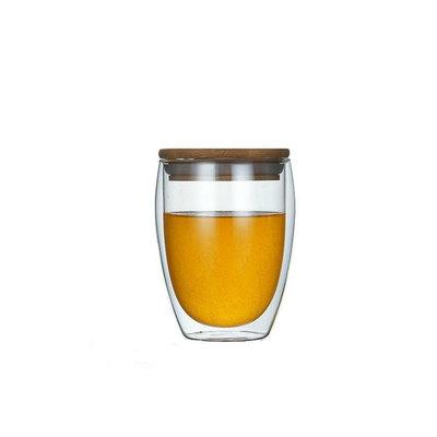 China Wholesale JH Handblown High Borosilicate Tea Viable Double Glass Cheap Glass Coffee Mugs for sale