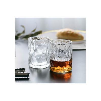 China Modern Japanese Whiskey Glass Classic Cocktail Glass Striped Wine Glass For Bar for sale