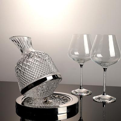 China Modern Factory Produced Luxury Custom Empty Crystal Glass Wine /Liquor Bottle Decanter / Bottle Set for sale