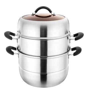 China Stocked 2021 6 Pcs Stainless Steel Cookware Stick Pots Non Set Nonstick Kitchenware Ollas Casserole Cooking Pot Set for sale