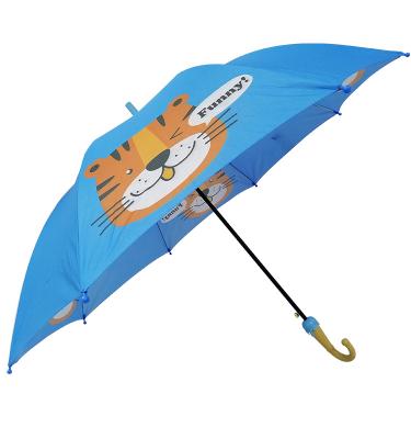 China Cartoon Printing Cardboard Design 23inchX8K Pongee Cardboard Automatic Open Umbrella for sale