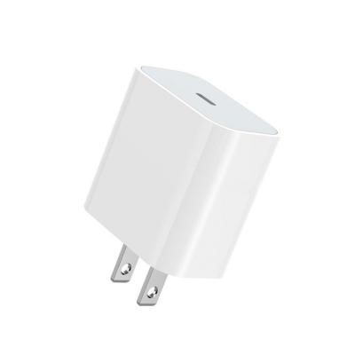 China Mobile Phone Charger Palladium 20W USB-C Fast Power Adapter For iPhone 13 12 11 pro Max Fast Charger Cube USA Plug for sale