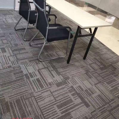 China Modern Commercial Carpet Tiles , Self Commercial Stick Resistant PP DIY 20x20 Square Carp Tiles Office China Carpet Tiles for sale