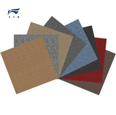 China Hotel Slip-Proof Removable Decorative Nylon Fiber Waterproof Carpet Tiles for sale