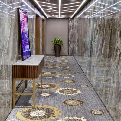 China wilton slip proof cut pile jacquard broadloom carpet for china hotel hallway /guestroom /banquet hall for sale