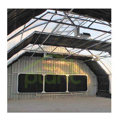 China Vegetable Fruit Flowers Lights Department Blackout Greenhouse 100x30ft Greenhouse 100x30ft Shading Dep Greenhouse Special Medical 3-Layer Shading Growing for sale