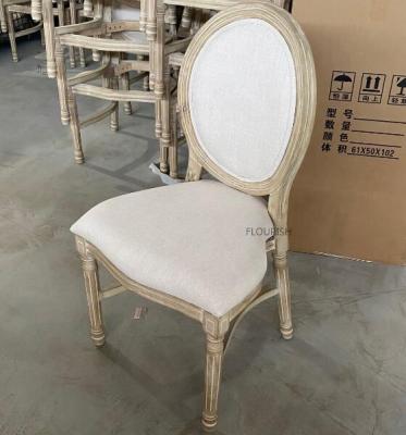 China Vintage Stackable Wholesale Cheap Stacking Upholstered Wooden Louis Chairs For Events Restaurant Chairs for sale