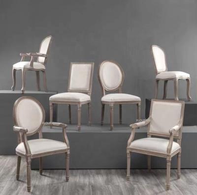 China Louis Chairs For Sale Upholstered Hotel Furniture Modern Wooden Chairs Accent Dining Armchairs for sale