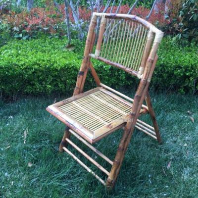 China Modern Cane Dining Chair Bamboo Folding Chair Outdoor Event Used Wedding Bamboo Folding Chair for sale