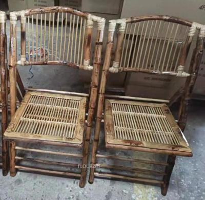 China Modern Natural Bamboo Folding Chair For Wedding , Outdoor Events Used Bamboo Chair For Spain Market for sale