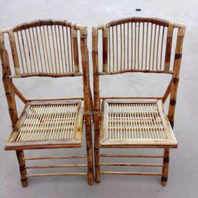 China Modern hot popular bamboo folding chair bamboo wedding sale bamboo chair with removable cushion for sale