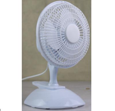 China HOT SALE factory price of mini 2in1 tabletop car 6 clip electric plastic fan for sale