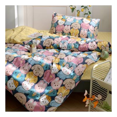 China 100% Nondisposable, Good Quality 3Pcs Cotton Baby Crib Sheets Bedding Set Cute Small Size Soft Summer Fabric Toddler Comforter Bed Crib Sheets for sale