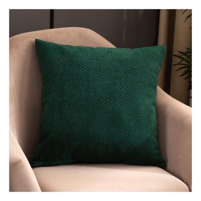 China Wholesale Europe Velvet Bedroom Pillow Cover, Modern Hotel Room Square Pillow Case for sale