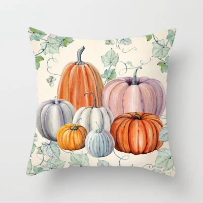 China Horror Anti-Static Pumpkin Printed Halloween Cushion Cover, Christmas New Year Decorative Home Pillow Case for sale