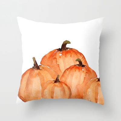 China Anti-Static Canvas Sofa Pumpkin Ghosts Cushion Cover Case, Home Decoration Pillow Cases Tile Halloween Pillow Cover for sale