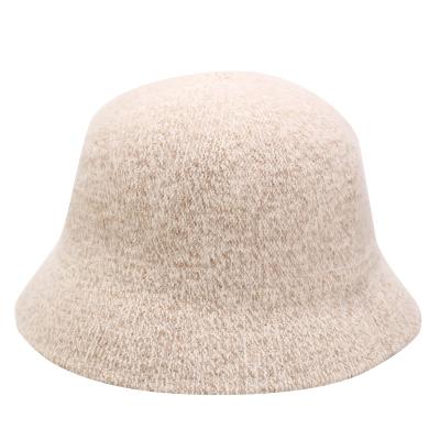 China New Jtfur Style Rabbit Fur Hat Ladies Angoras COMMON COMMON Fisherman Hat Fall Outdoor Foldable Winter Basin Hat for sale