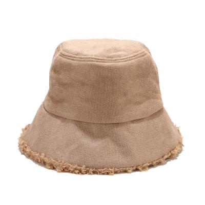 China Factory Direct Selling Winter News New Lamb Common Wool Fisherman Wool Hat Women Jtfur Basin Simple Cold-proof Hat for sale